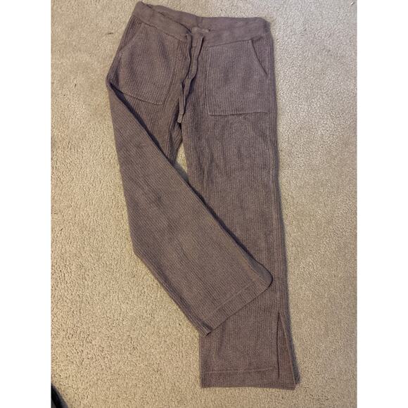 Barefoot Dreams Lounger Pants Size Small Super Soft Comfy Beige Like New - Picture 1 of 5